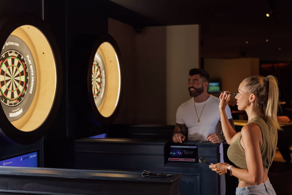 Play intercative darts in Marbella at The Clubhouse