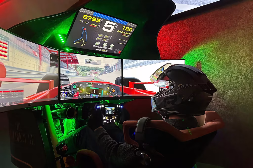 F1 and racing simulators at The Clubhouse Marbella