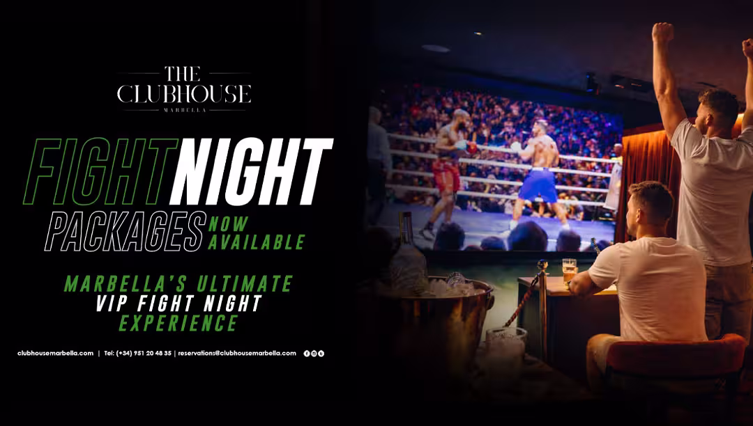 Watch boxing in Marbella at The Clubhouse